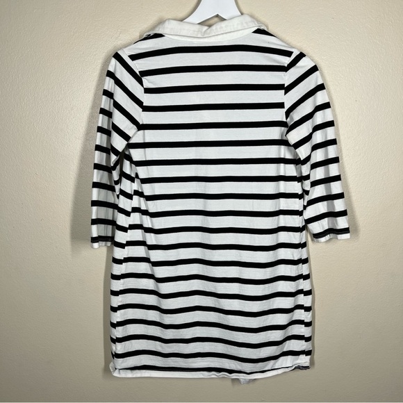 The Nines by HATCH Maternity Stripe 3/4 Sleeve Dress Size XS Black White - Picture 6 of 9